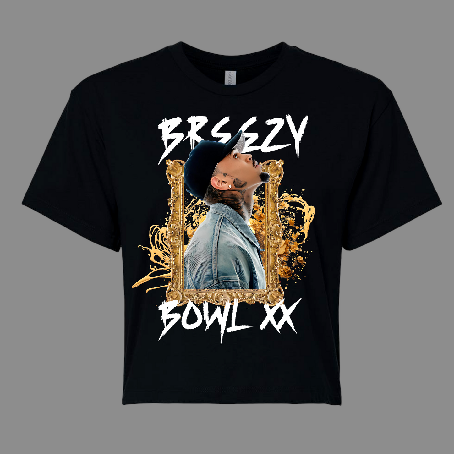 Breezy Bowl XX Cropped, Zipper Cutout Tee