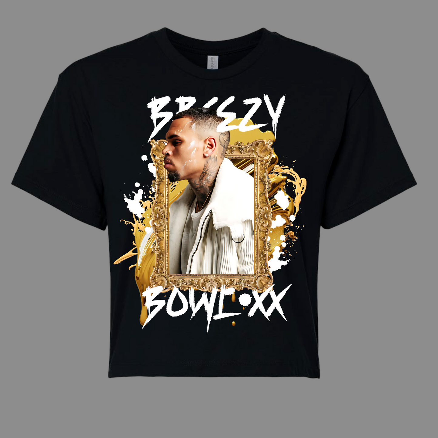 Breezy Bowl XX Cropped, Zipper Cutout Tee
