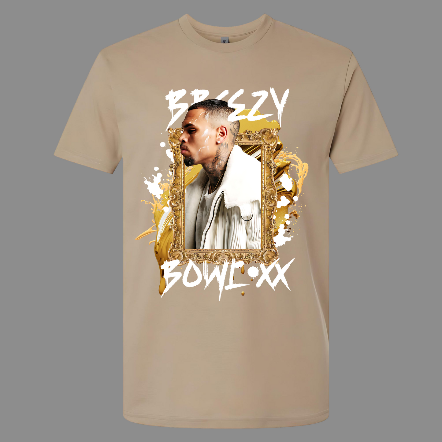 *PRE-ORDER* Breezy Bowl XX White & Gold Frame Tee