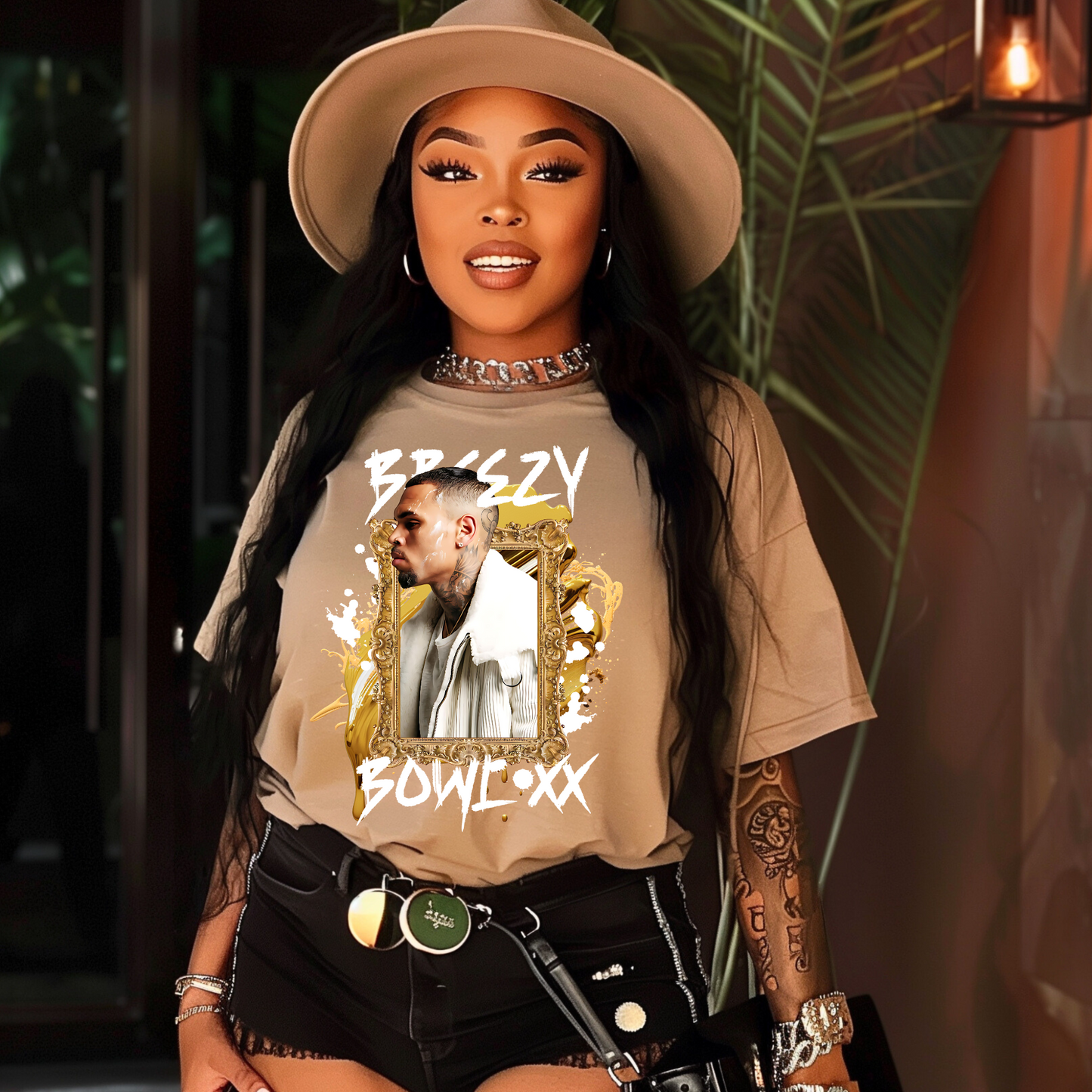 *PRE-ORDER* Breezy Bowl XX White & Gold Frame Tee