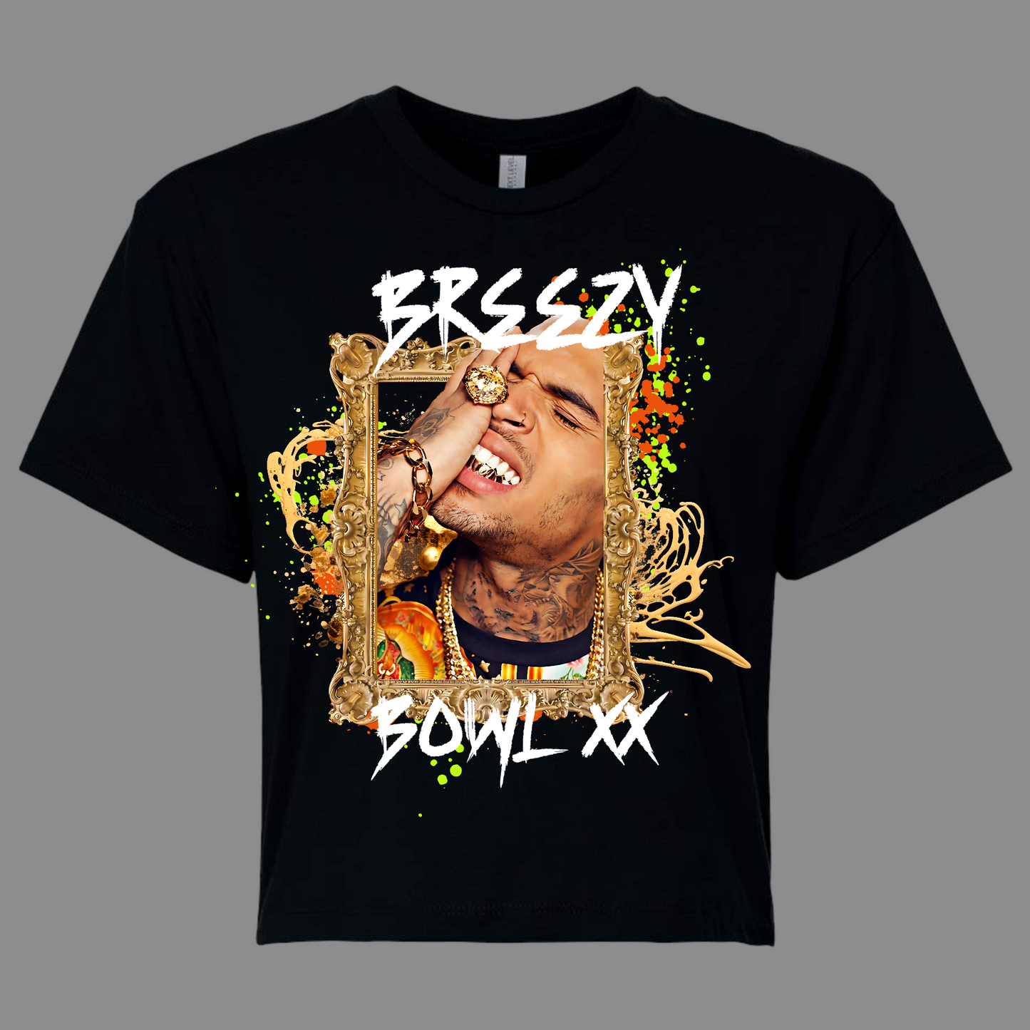Breezy Bowl XX Cropped, Zipper Cutout Tee