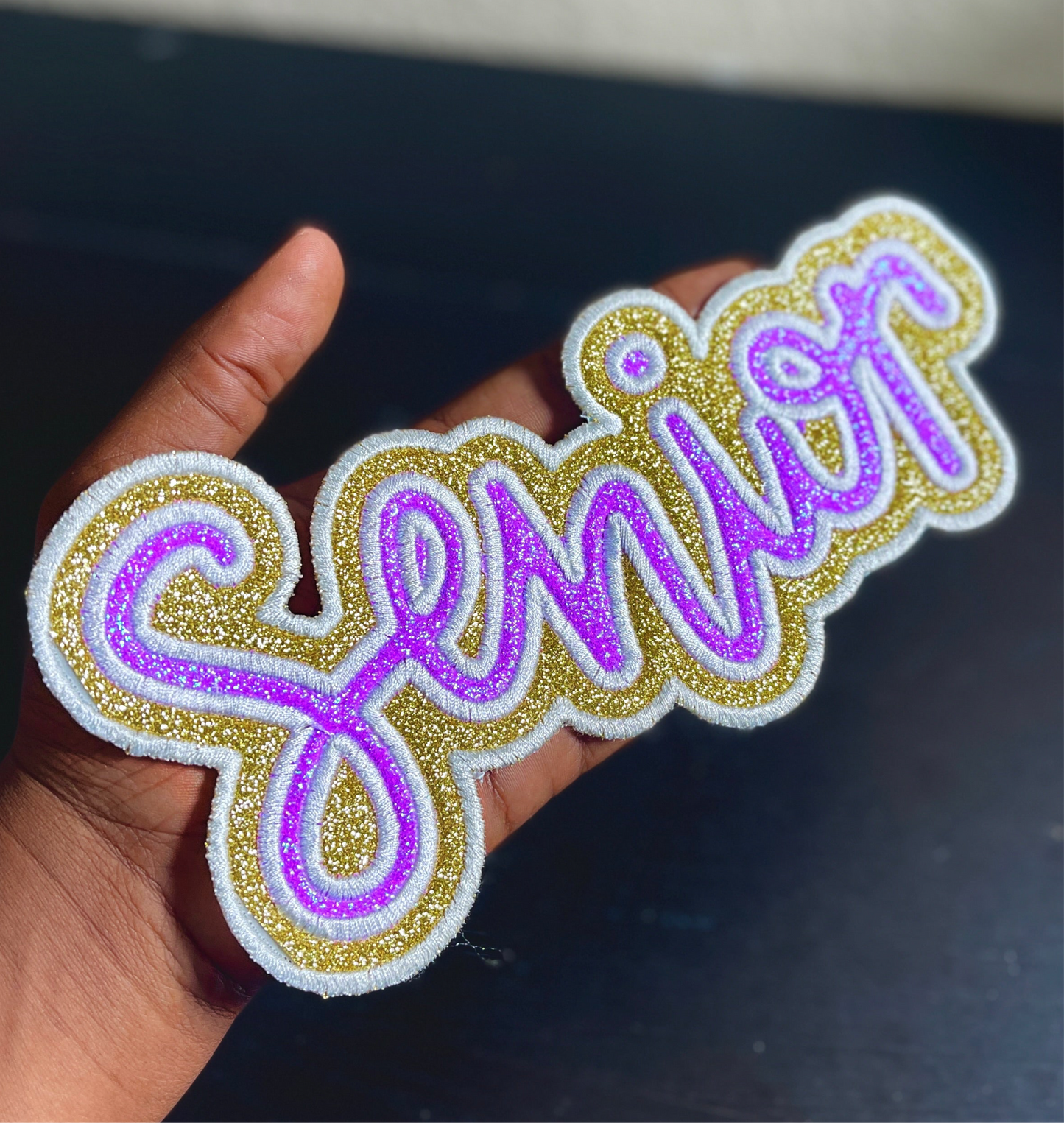 Double Applique "Senior" Embroidery Patch