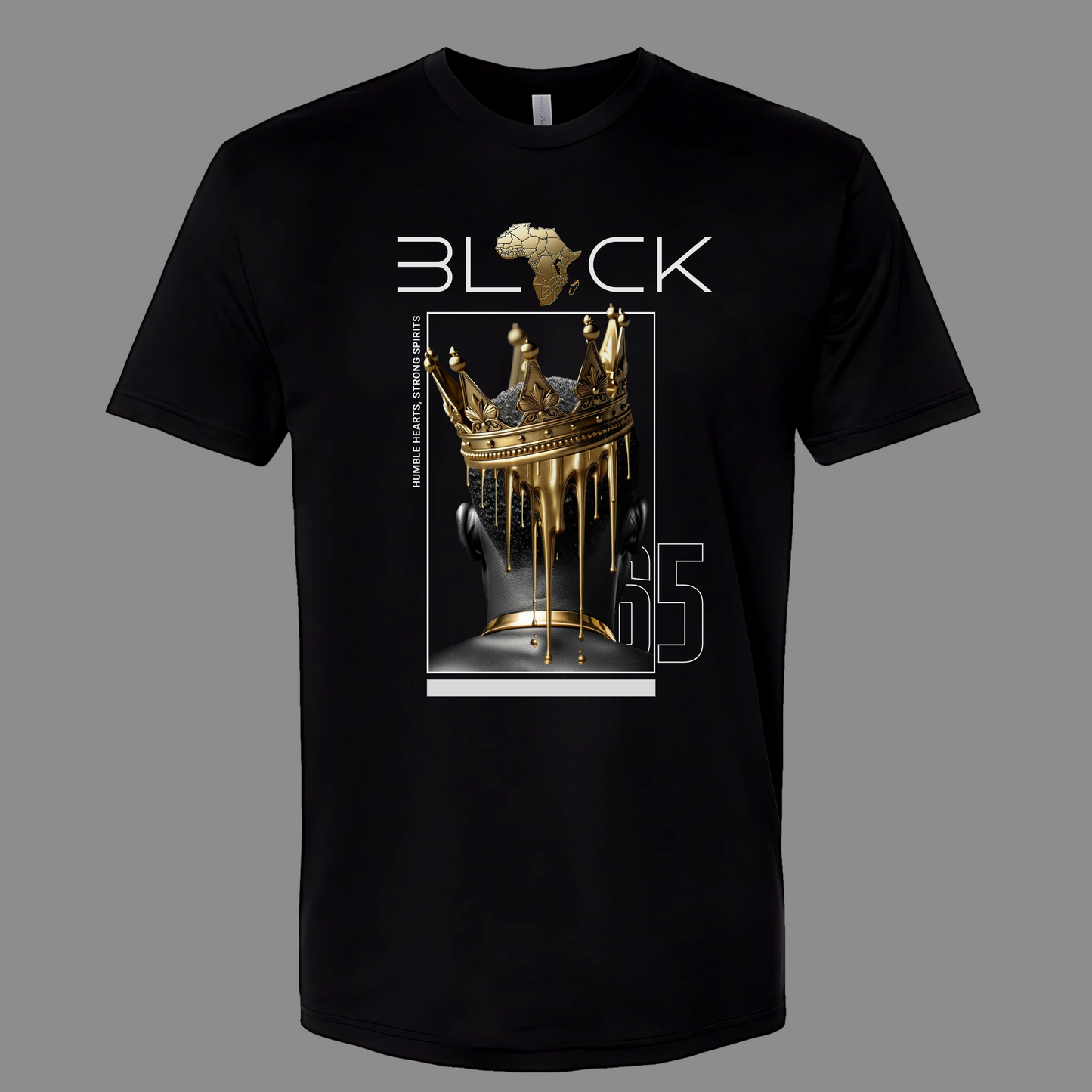 "Royal Drip" Black Tee