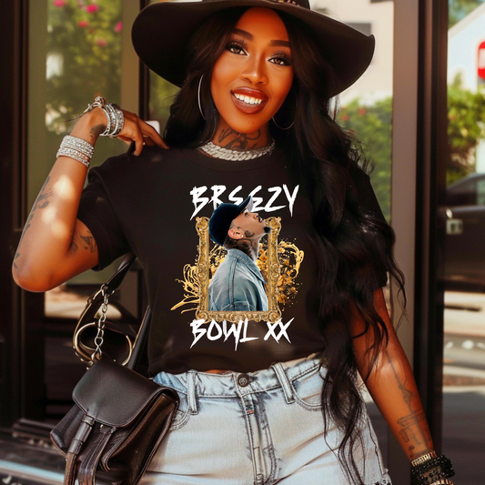 Breezy Bowl XX Cropped, Zipper Cutout Tee