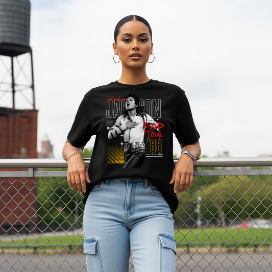 Michael Jackson "BAD" Tour Inspo Tee