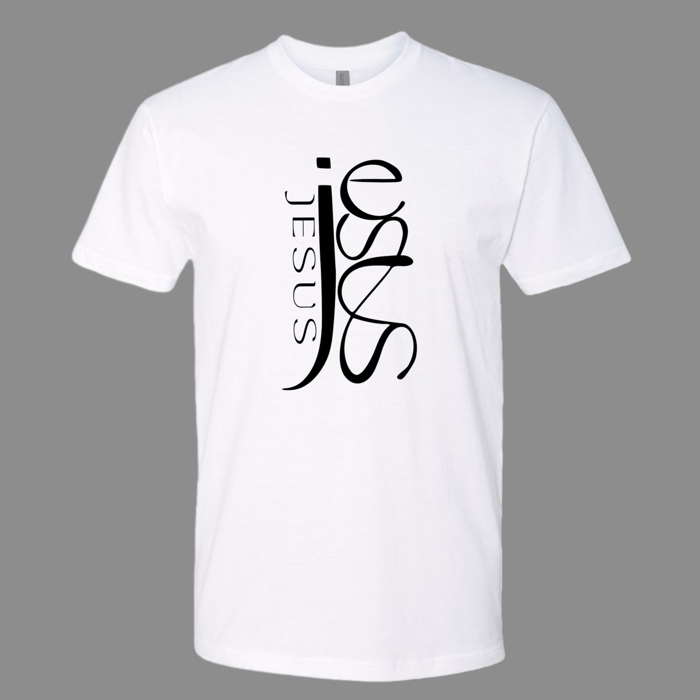 Elegant Cursive Jesus Faith Tee