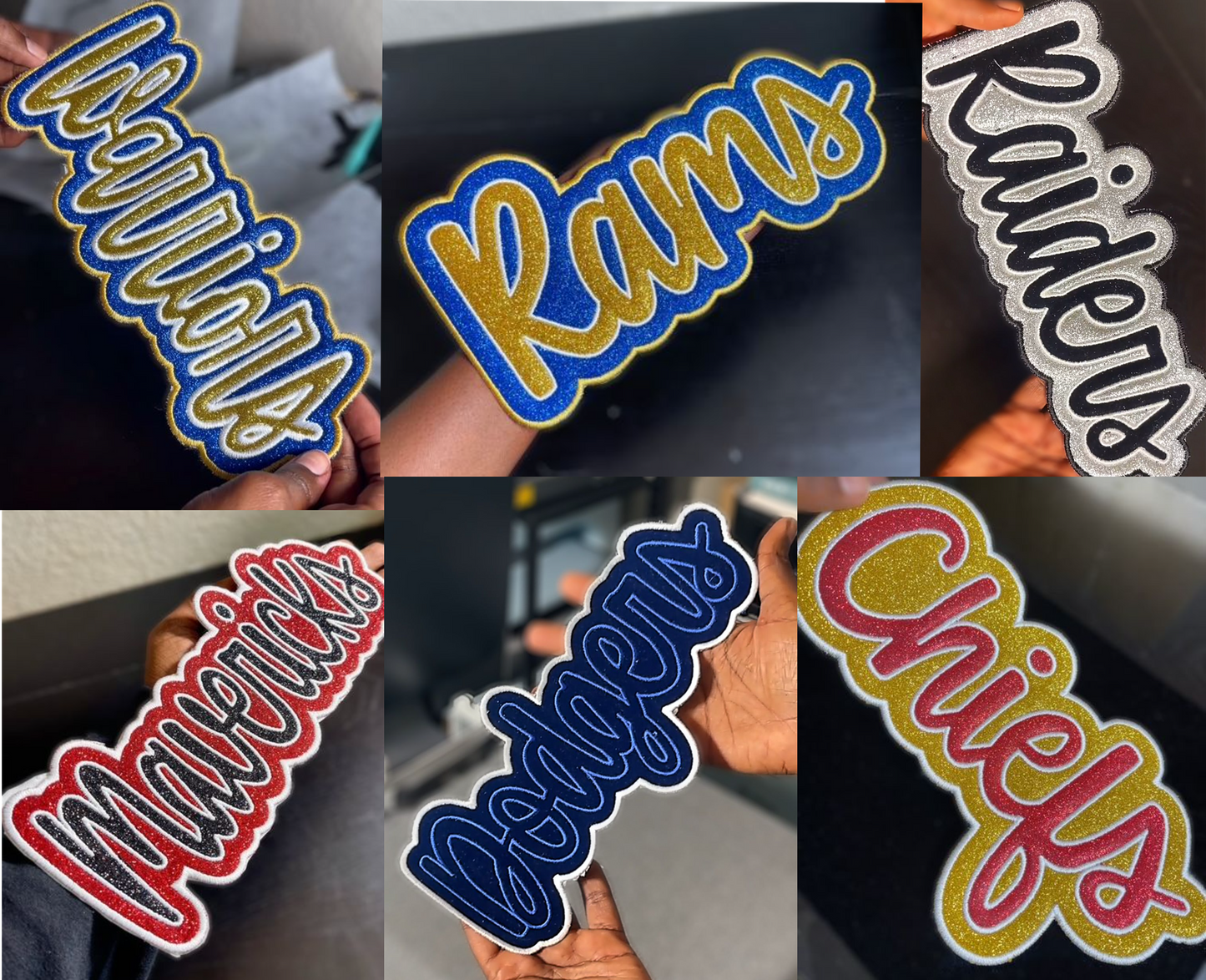 Custom Double Appliqué Team Sport Patch