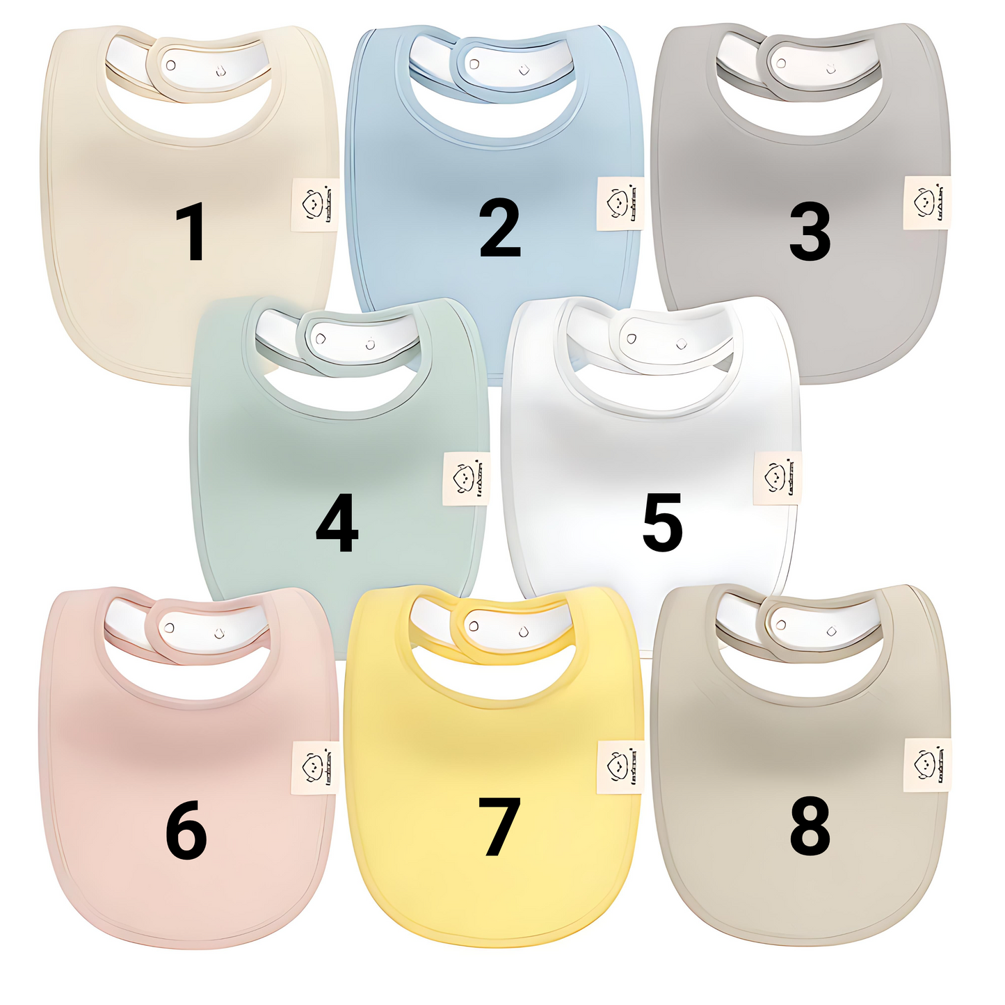 Bougie Baby Bib - Customizable Embroidered Bib